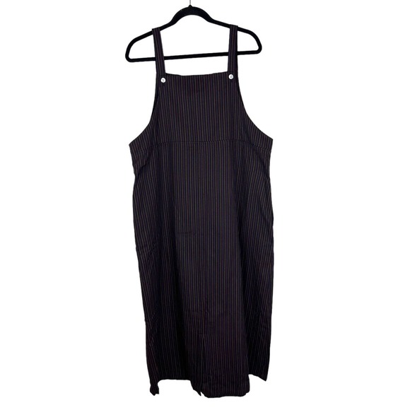 NEW KOOS Of Course Mixed Print Dress Size L Overalls Smock Floral Art to Wear - Picture 2 of 10